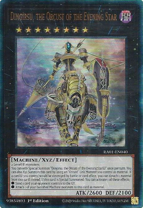 Dingirsu, the Orcust of the Evening Star [RA01-EN040] Prismatic Ultimate Rare | Pegasus Games WI