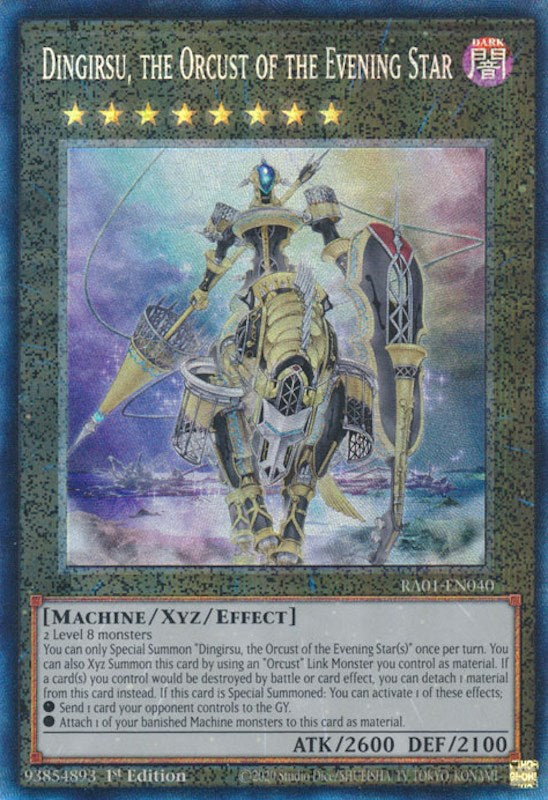 Dingirsu, the Orcust of the Evening Star [RA01-EN040] Prismatic Collector's Rare | Pegasus Games WI