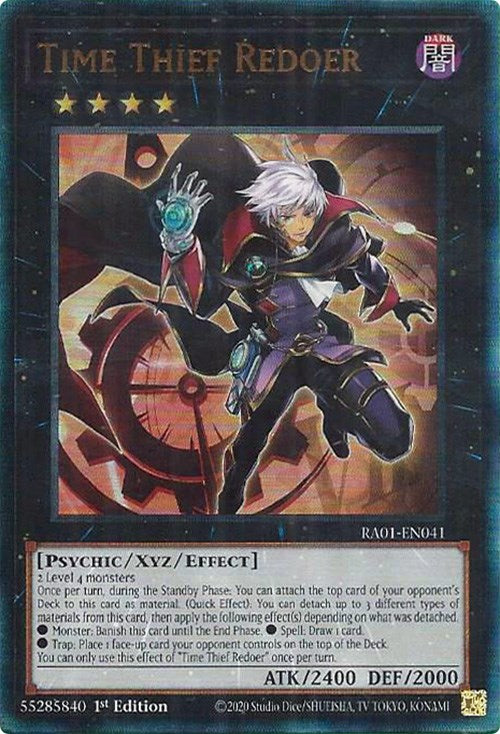 Time Thief Redoer [RA01-EN041] Prismatic Ultimate Rare | Pegasus Games WI