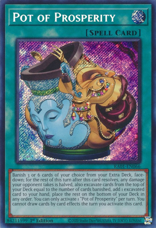 Pot of Prosperity [RA01-EN066] Secret Rare | Pegasus Games WI