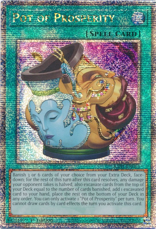 Pot of Prosperity [RA01-EN066] Quarter Century Secret Rare | Pegasus Games WI