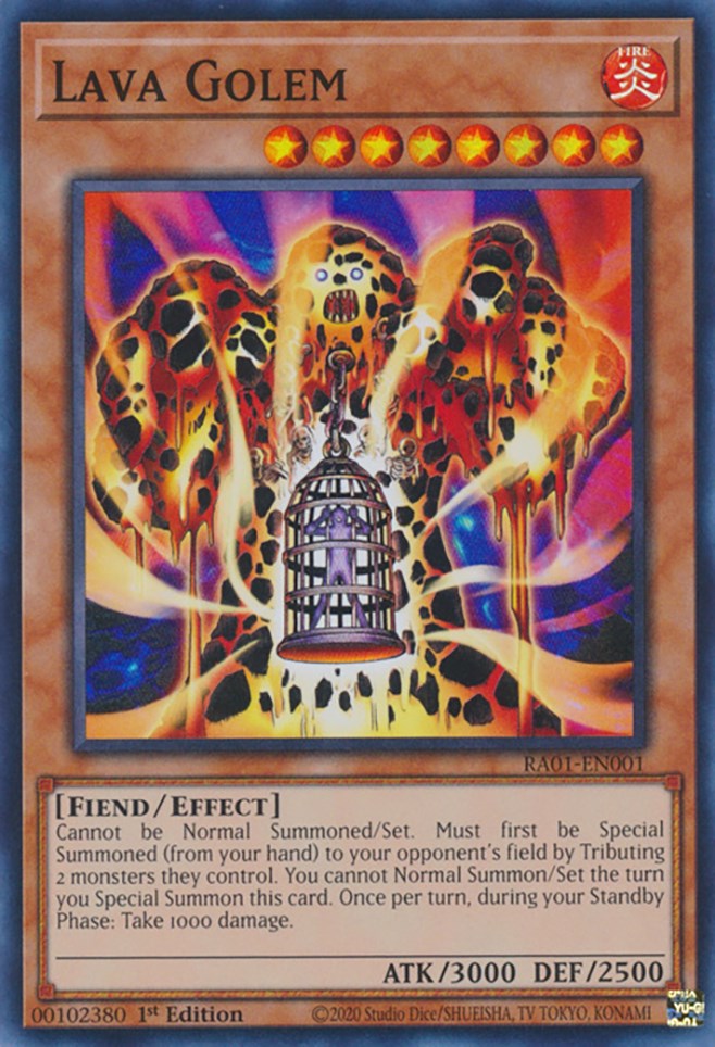 Lava Golem [RA01-EN001] Super Rare | Pegasus Games WI