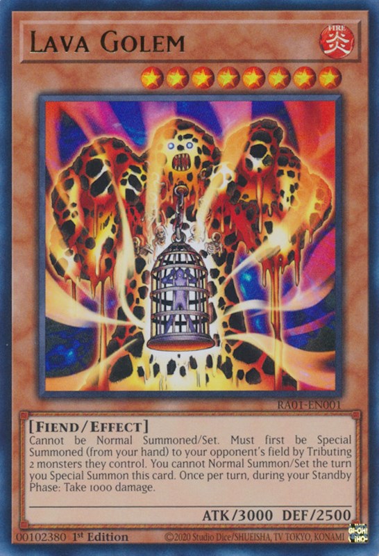 Lava Golem [RA01-EN001] Ultra Rare | Pegasus Games WI