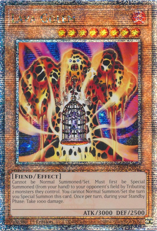 Lava Golem [RA01-EN001] Quarter Century Secret Rare | Pegasus Games WI