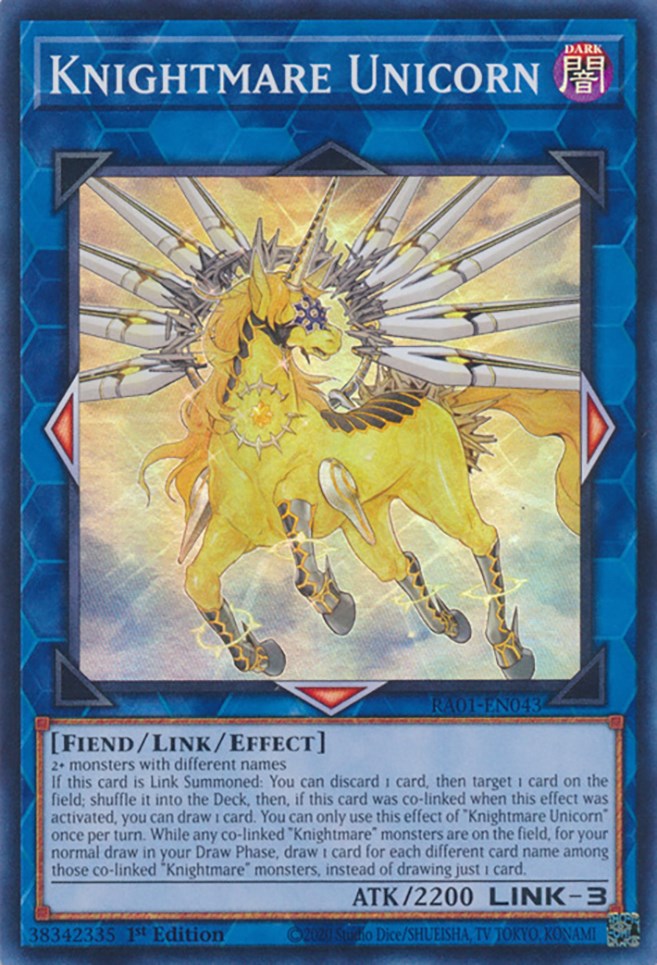 Knightmare Unicorn [RA01-EN043] Super Rare | Pegasus Games WI