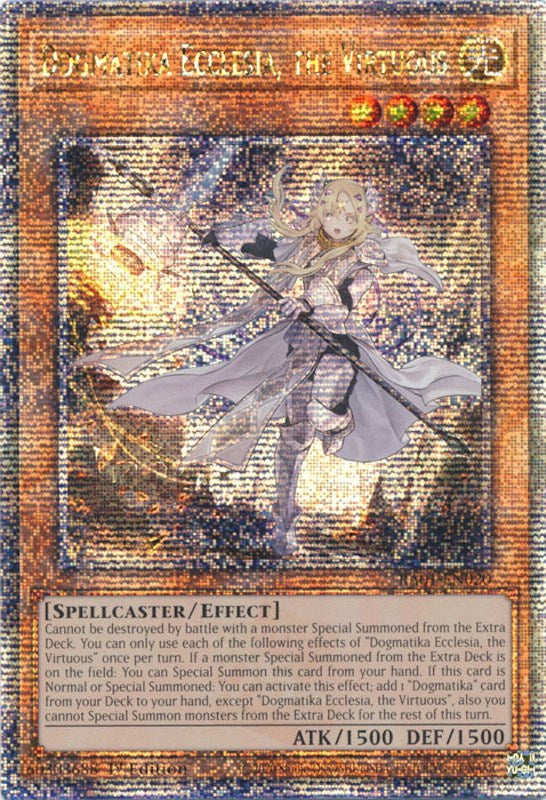 Dogmatika Ecclesia, the Virtuous [RA01-EN020] Quarter Century Secret Rare | Pegasus Games WI