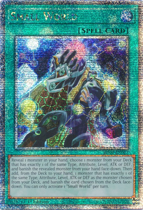 Small World [RA01-EN067] Quarter Century Secret Rare | Pegasus Games WI