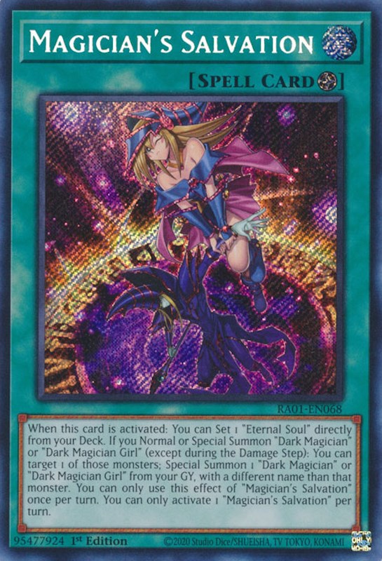 Magician's Salvation [RA01-EN068] Secret Rare | Pegasus Games WI