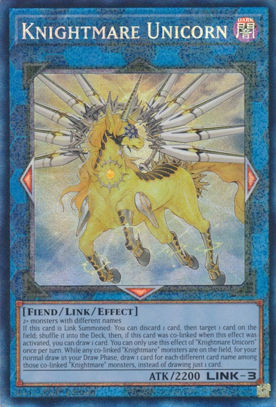 Knightmare Unicorn [RA01-EN043] Prismatic Collector's Rare | Pegasus Games WI