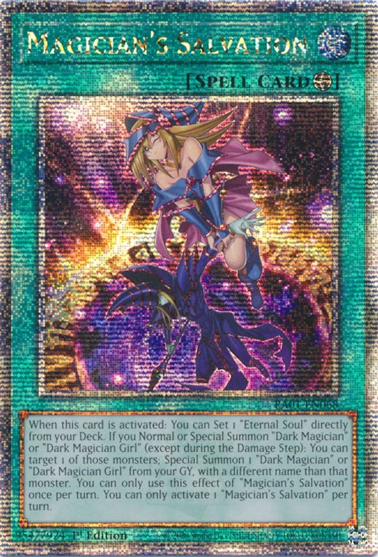 Magician's Salvation [RA01-EN068] Quarter Century Secret Rare | Pegasus Games WI