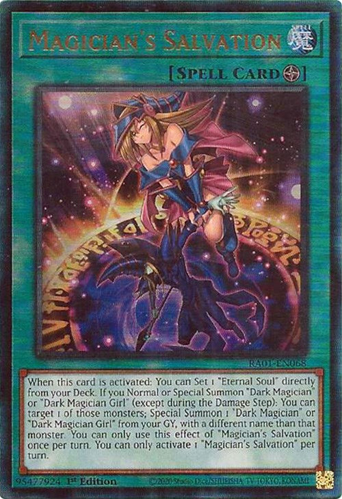 Magician's Salvation [RA01-EN068] Prismatic Ultimate Rare | Pegasus Games WI