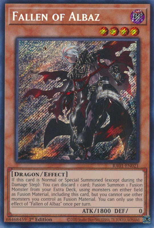 Fallen of Albaz [RA01-EN021] Secret Rare | Pegasus Games WI