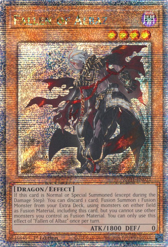Fallen of Albaz [RA01-EN021] Quarter Century Secret Rare | Pegasus Games WI