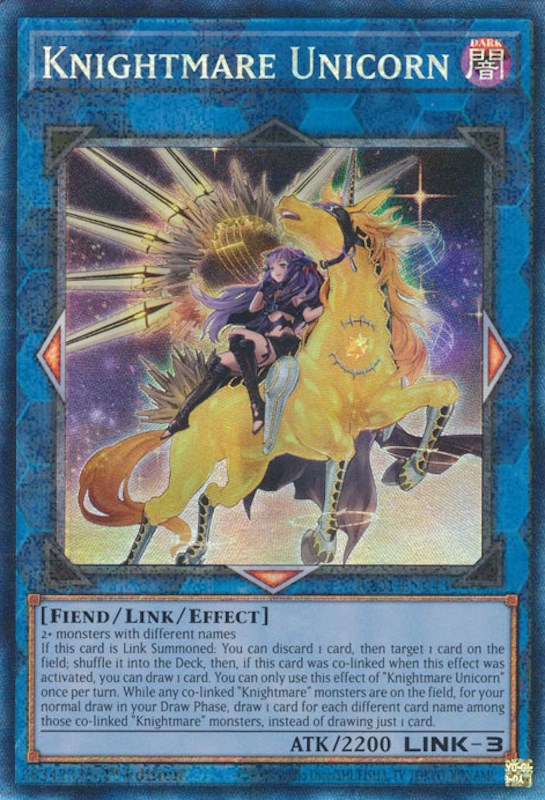 Knightmare Unicorn (Alternate Art) [RA01-EN043] Prismatic Collector's Rare | Pegasus Games WI