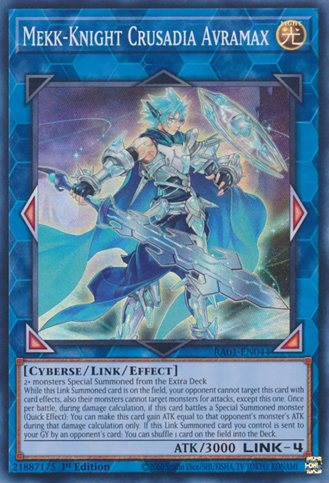 Mekk-Knight Crusadia Avramax [RA01-EN044] Super Rare | Pegasus Games WI