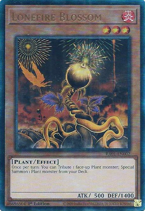 Lonefire Blossom [RA01-EN002] Prismatic Ultimate Rare | Pegasus Games WI