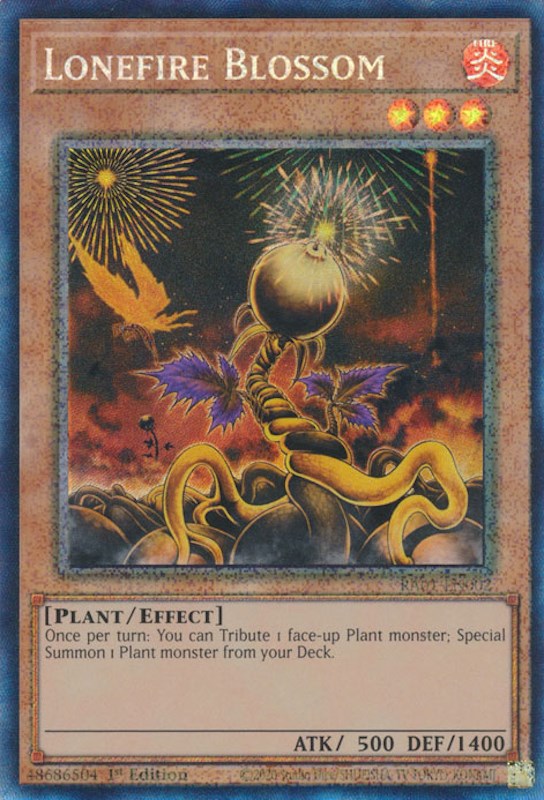 Lonefire Blossom [RA01-EN002] Prismatic Collector's Rare | Pegasus Games WI