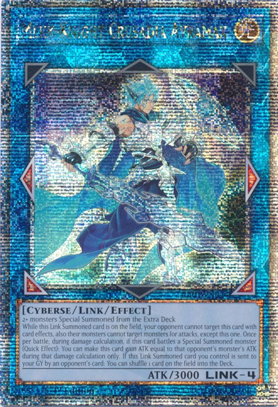 Mekk-Knight Crusadia Avramax [RA01-EN044] Quarter Century Secret Rare | Pegasus Games WI