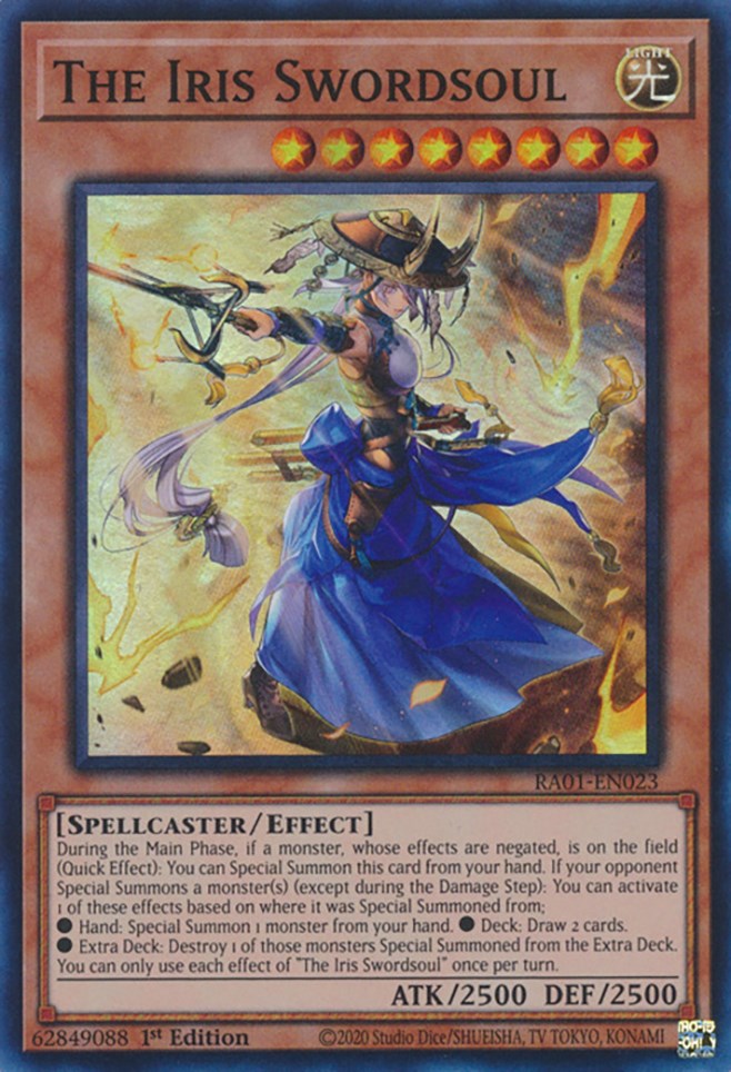 The Iris Swordsoul [RA01-EN023] Super Rare | Pegasus Games WI