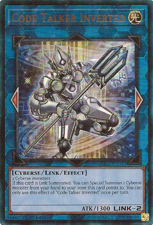 Code Talker Inverted [RA01-EN045] Prismatic Ultimate Rare | Pegasus Games WI