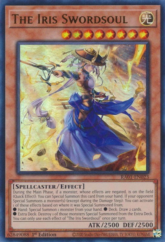 The Iris Swordsoul [RA01-EN023] Ultra Rare | Pegasus Games WI
