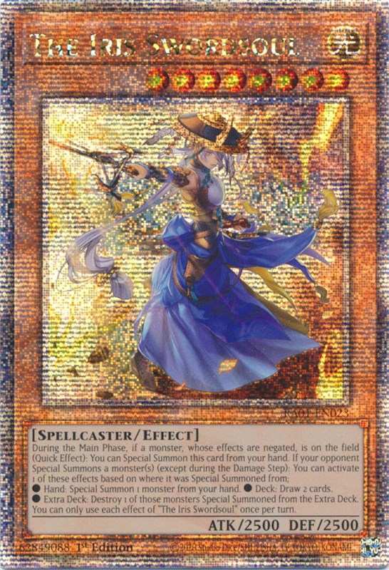 The Iris Swordsoul [RA01-EN023] Quarter Century Secret Rare | Pegasus Games WI