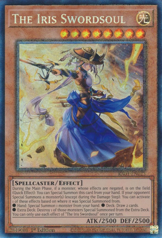The Iris Swordsoul [RA01-EN023] Prismatic Collector's Rare | Pegasus Games WI