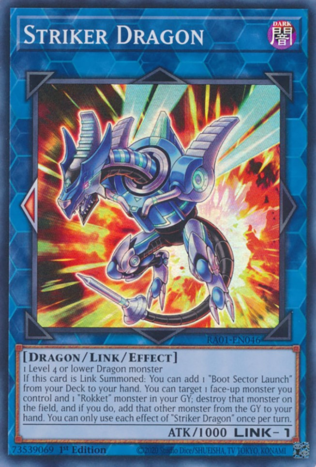 Striker Dragon [RA01-EN046] Super Rare | Pegasus Games WI