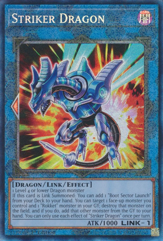 Striker Dragon [RA01-EN046] Prismatic Collector's Rare | Pegasus Games WI