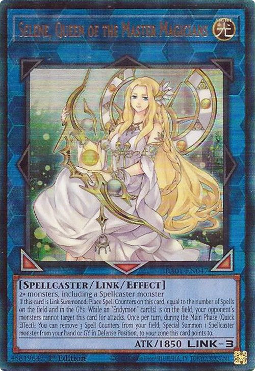 Selene, Queen of the Master Magicians [RA01-EN047] Prismatic Ultimate Rare | Pegasus Games WI