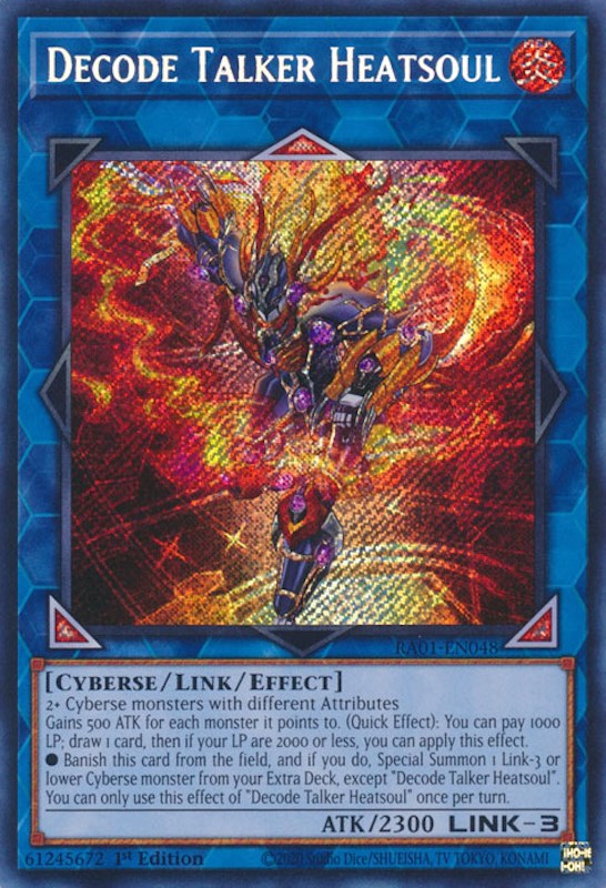 Decode Talker Heatsoul [RA01-EN048] Secret Rare | Pegasus Games WI