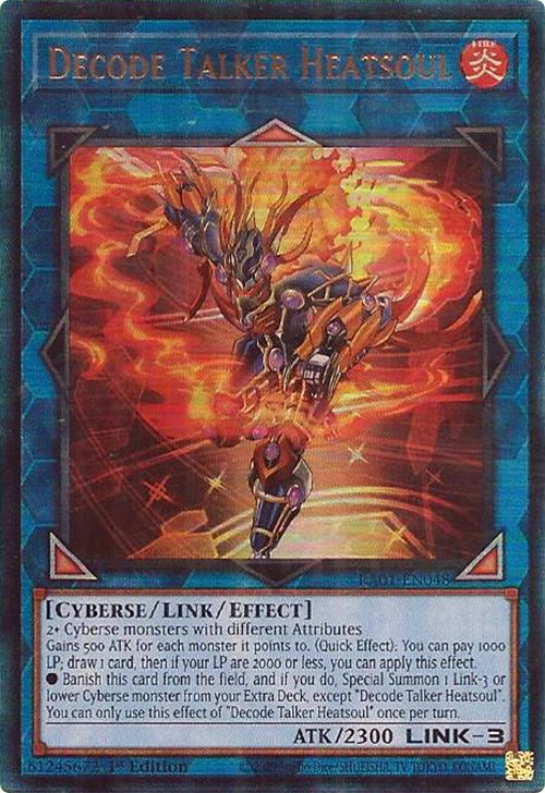 Decode Talker Heatsoul [RA01-EN048] Prismatic Ultimate Rare | Pegasus Games WI