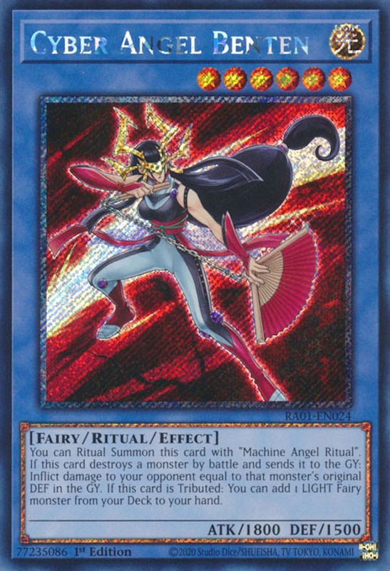 Cyber Angel Benten [RA01-EN024] Platinum Secret Rare | Pegasus Games WI