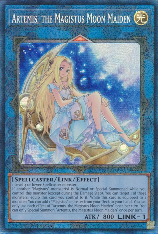 Artemis, the Magistus Moon Maiden [RA01-EN049] Prismatic Collector's Rare | Pegasus Games WI