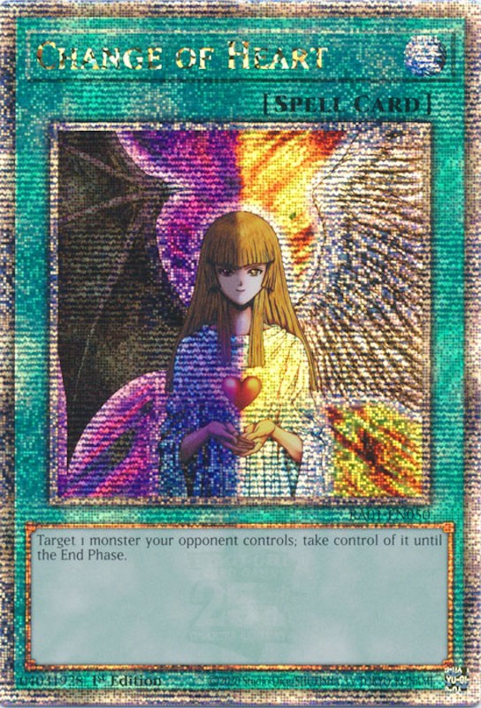 Change of Heart [RA01-EN050] Quarter Century Secret Rare | Pegasus Games WI