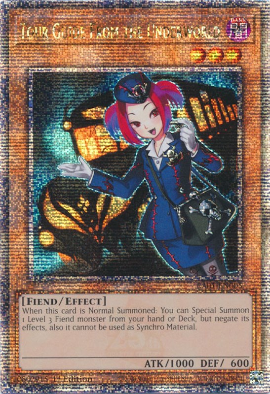 Tour Guide From the Underworld [RA01-EN005] Quarter Century Secret Rare | Pegasus Games WI