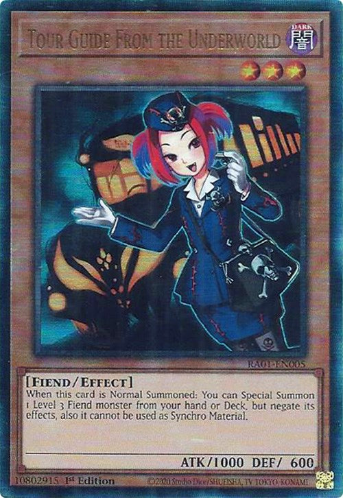 Tour Guide From the Underworld [RA01-EN005] Prismatic Ultimate Rare | Pegasus Games WI