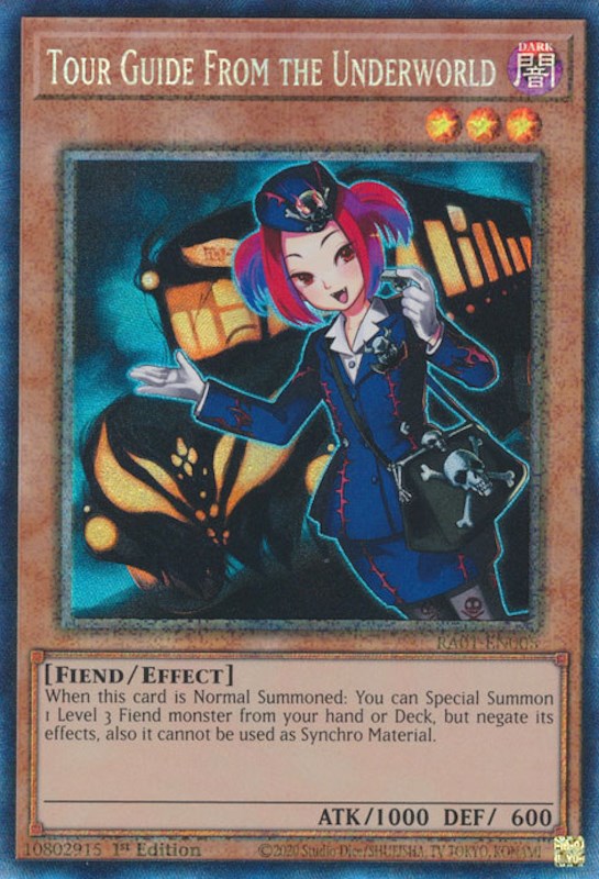 Tour Guide From the Underworld [RA01-EN005] Prismatic Collector's Rare | Pegasus Games WI