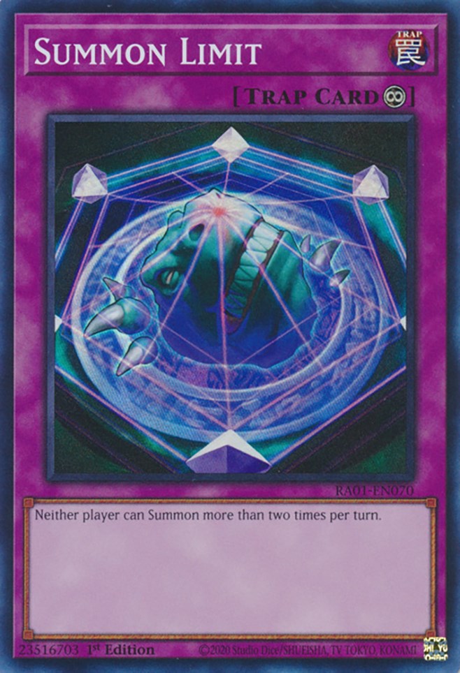 Summon Limit [RA01-EN070] Super Rare | Pegasus Games WI