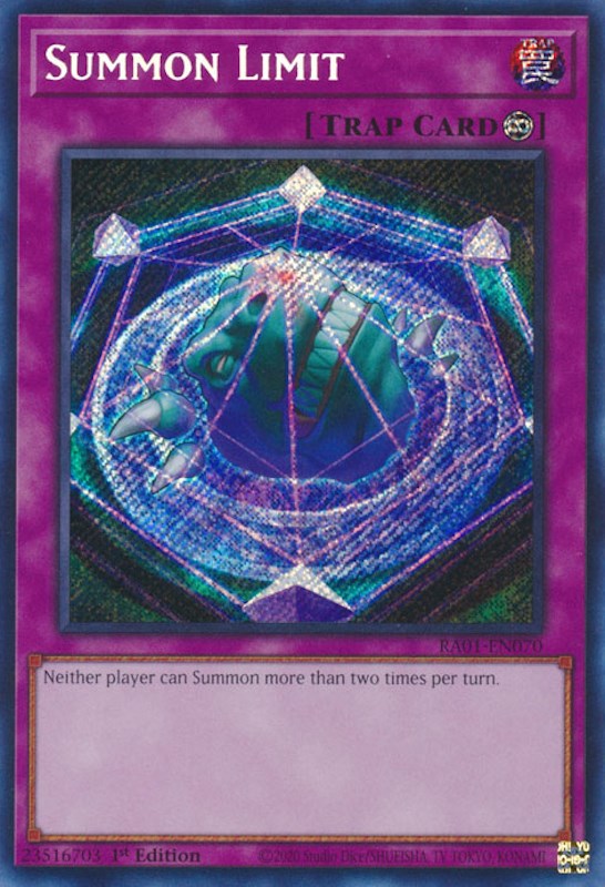 Summon Limit [RA01-EN070] Secret Rare | Pegasus Games WI