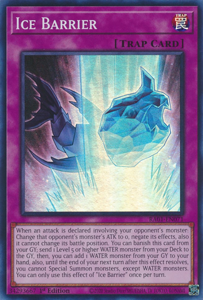 Ice Barrier [RA01-EN071] Super Rare | Pegasus Games WI