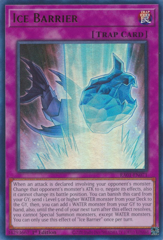 Ice Barrier [RA01-EN071] Ultra Rare | Pegasus Games WI