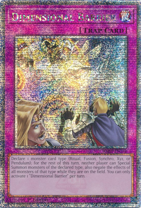 Dimensional Barrier [RA01-EN072] Quarter Century Secret Rare | Pegasus Games WI