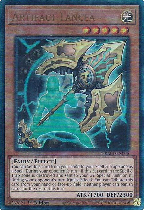 Artifact Lancea [RA01-EN006] Prismatic Ultimate Rare | Pegasus Games WI