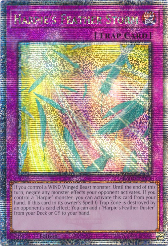 Harpie's Feather Storm [RA01-EN073] Quarter Century Secret Rare | Pegasus Games WI