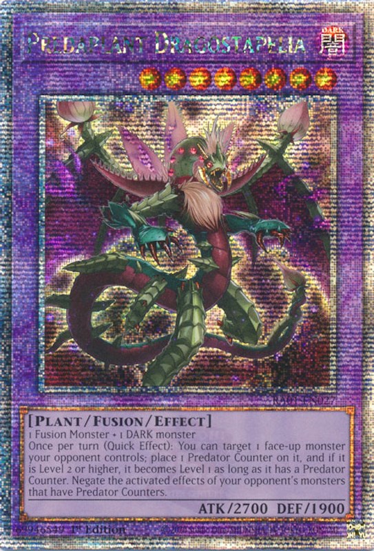 Predaplant Dragostapelia [RA01-EN027] Quarter Century Secret Rare | Pegasus Games WI