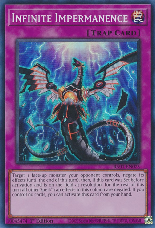 Infinite Impermanence [RA01-EN075] Super Rare | Pegasus Games WI