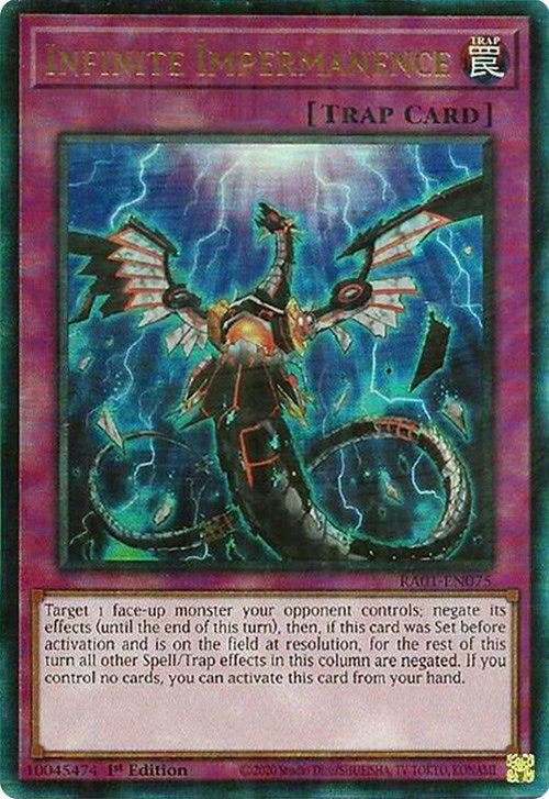 Infinite Impermanence [RA01-EN075] Prismatic Ultimate Rare | Pegasus Games WI