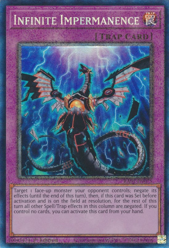 Infinite Impermanence [RA01-EN075] Prismatic Collector's Rare | Pegasus Games WI