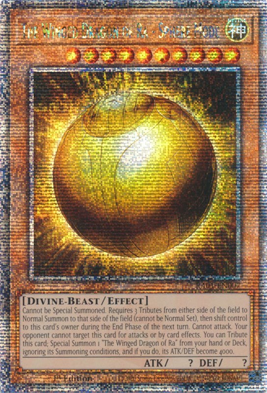 The Winged Dragon of Ra - Sphere Mode [RA01-EN007] Quarter Century Secret Rare | Pegasus Games WI